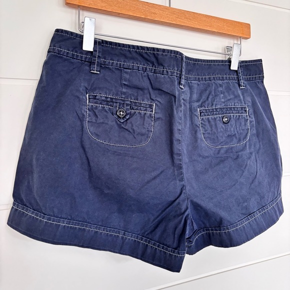 J. Crew City Fit Blue Cotton Chino Shorts 3" Size 10 - Picture 8 of 9
